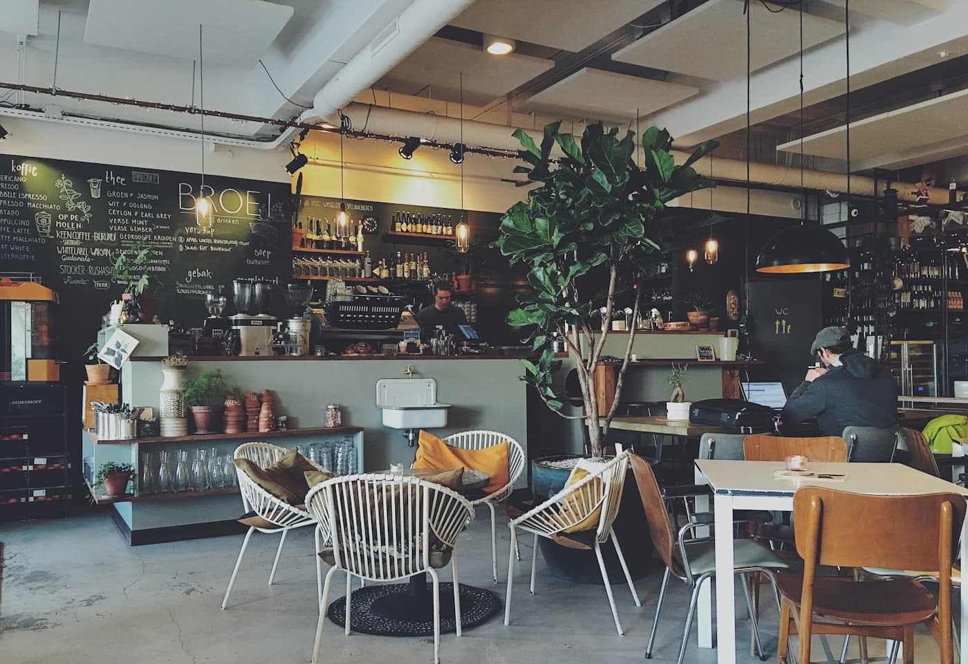 Inside Djermots Café